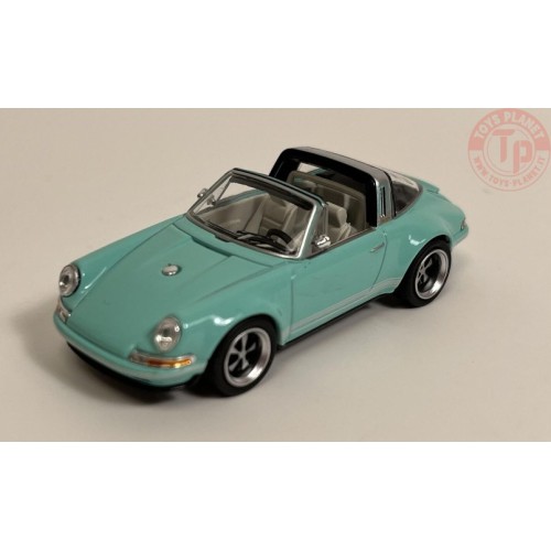 PORSCHE SINGER TARGA-TIFFANY BLUE 1/64 PR64-0006 POP RACE