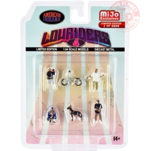 LOWRIDER 4 FIGURE SET 1/64 AD-76506MJ AMERICAN DIORAMA