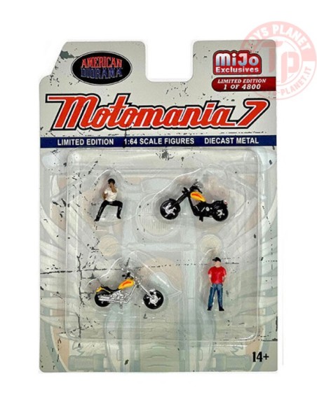 MOTOMANIA FIGURE SET 1/64 AD-76520MJ AMERICAN DIORAMA