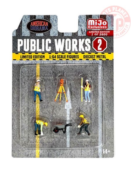 PUBLIC WORKS FIGURE SET 1/64 AD-76519MJ AMERICAN DIORAMA