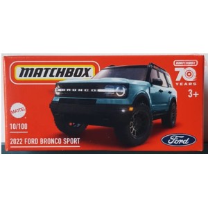 2022 FORD BRONCO SPORT 1/64 MATCHBOX HLD66 MATCHBOX