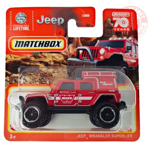 JEEP WRANGLER SUPERLIFT 1/64 MATCHBOX HLD28 MATCHBOX