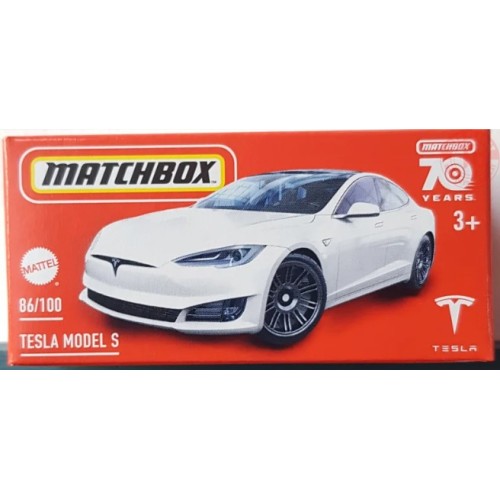 TESLA MODEL S 1/64 MATCHBOX HLD62 MATCHBOX