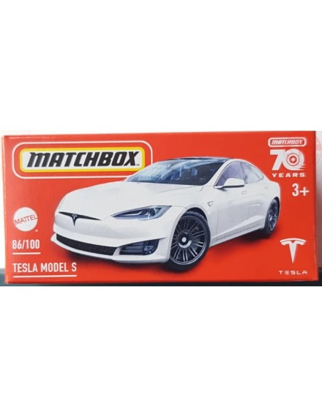 TESLA MODEL S 1/64 MATCHBOX HLD62 MATCHBOX