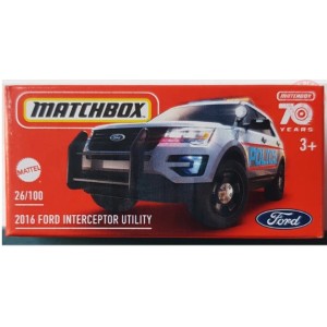 2016 FORD INTERCEPTOR UTILITY 1/64 MATCHBOX HLF34 MATCHBOX