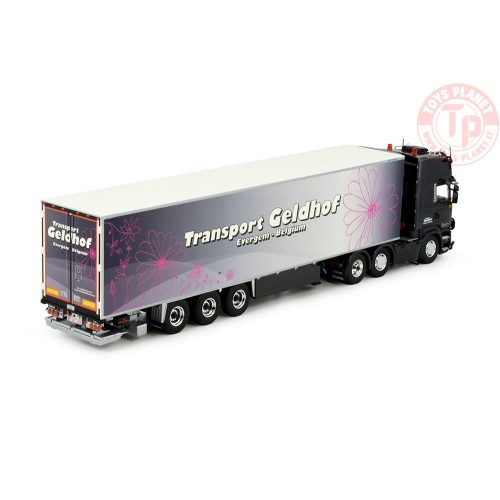 Scania R-Streamline Topline 6x2 met 3-assige koeloplegger Geldhof Transport TEKNO 84228 TEKNO