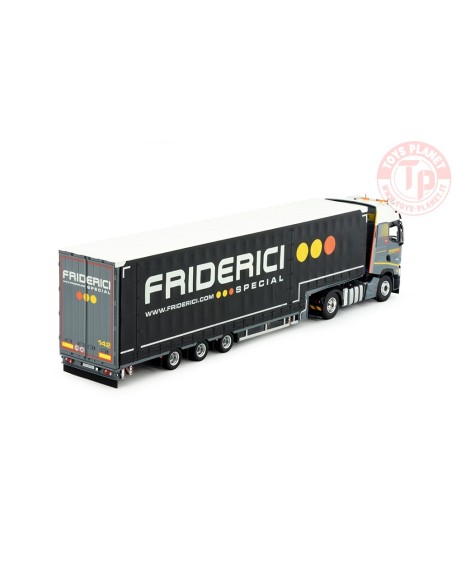 Renault T-High met 3-assige Meusburger oplegger Friderici TEKNO 85370 TEKNO Renault T-High met 3-assige Meusburger oplegger Friderici TEKNO 85370 TEKNO
