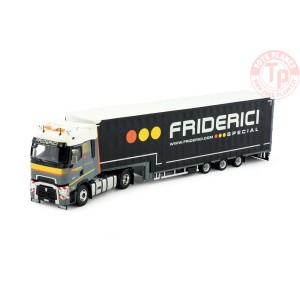 Renault T-High met 3-assige Meusburger oplegger Friderici TEKNO 85370 TEKNO
