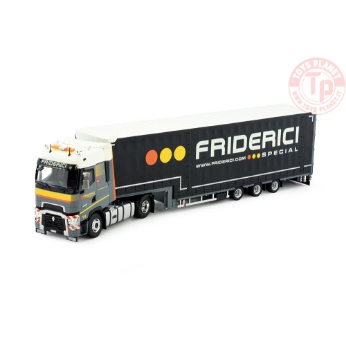 Renault T-High met 3-assige Meusburger oplegger Friderici TEKNO 85370 TEKNO