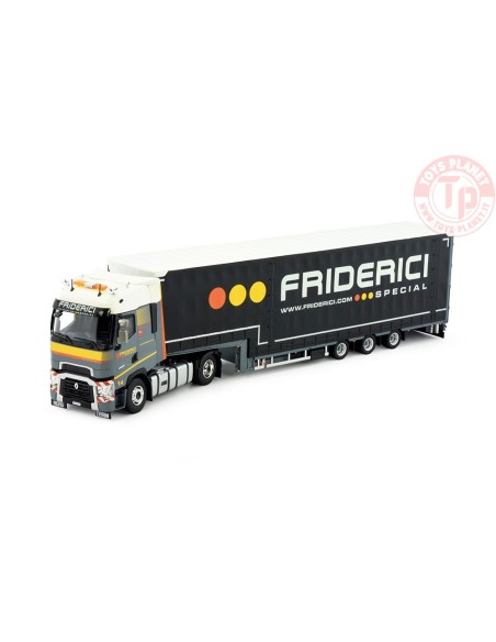 Renault T-High met 3-assige Meusburger oplegger Friderici TEKNO 85370 TEKNO