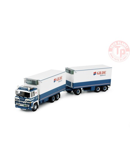 Scania 141 motorwagen met 2-assige aanhanger Holms Transport TEKNO 84707 TEKNO
