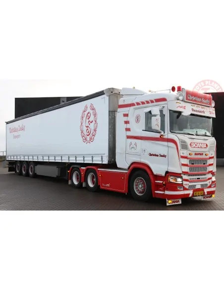 Scania Next Gen S-serie 6x2 met schuifzeilentrailer Christian Saaby TEKNO 85096 TEKNO Scania Next Gen S-serie 6x2 met schuifzeilentrailer Christian Saaby TEKNO 85096 TEKNO