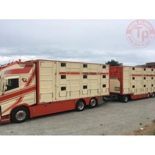 Volvo FH04 Globetrotter XL con allestimento Pezzaioli Trasporto Bestiame Vanlommel TEKNO 81411 TEKNO