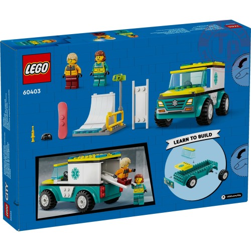 Ambulanza di emergenza e snowboarder LEGO CITY 60403 LEGO