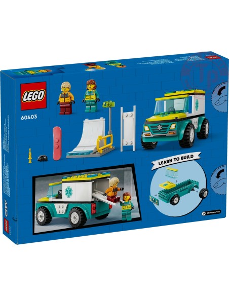 Ambulanza di emergenza e snowboarder LEGO CITY 60403 LEGO Ambulanza di emergenza e snowboarder LEGO CITY 60403 LEGO