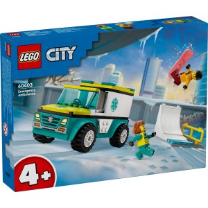 Ambulanza di emergenza e snowboarder LEGO CITY 60403 LEGO