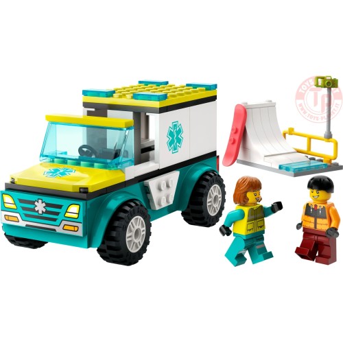 Ambulanza di emergenza e snowboarder LEGO CITY 60403 LEGO