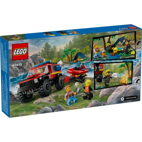 Fuoristrada antincendio e gommone di salvataggio LEGO CITY 60412 LEGO