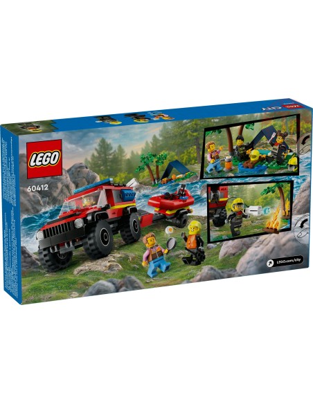 Fuoristrada antincendio e gommone di salvataggio LEGO CITY 60412 LEGO