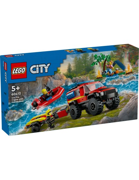 Fuoristrada antincendio e gommone di salvataggio LEGO CITY 60412 LEGO