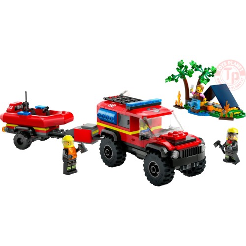 Fuoristrada antincendio e gommone di salvataggio LEGO CITY 60412 LEGO