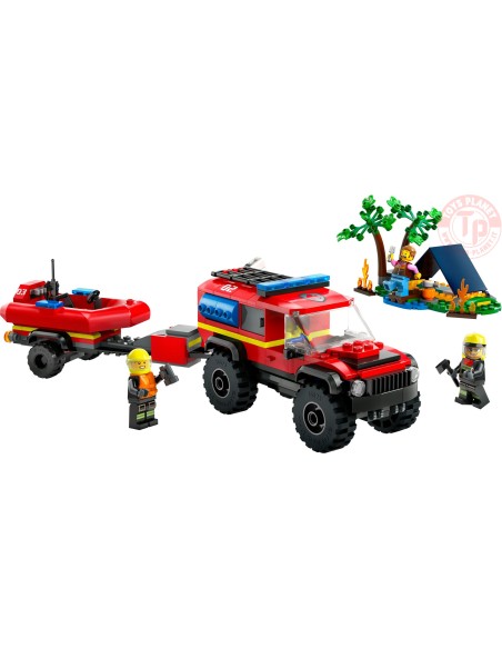 Fuoristrada antincendio e gommone di salvataggio LEGO CITY 60412 LEGO