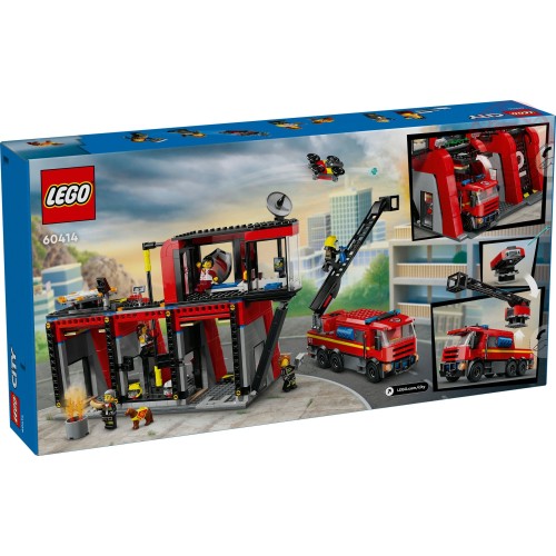 Caserma dei pompieri e autopompa LEGO CITY 60414 LEGO