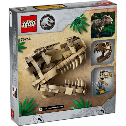 Fossili di dinosauro: Teschio di T.rex LEGO JURASSIC WORLD 76964 LEGO