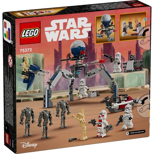 Battle PACK Clone Trooper e Battle Droid LEGO STAR WARS 75372 LEGO
