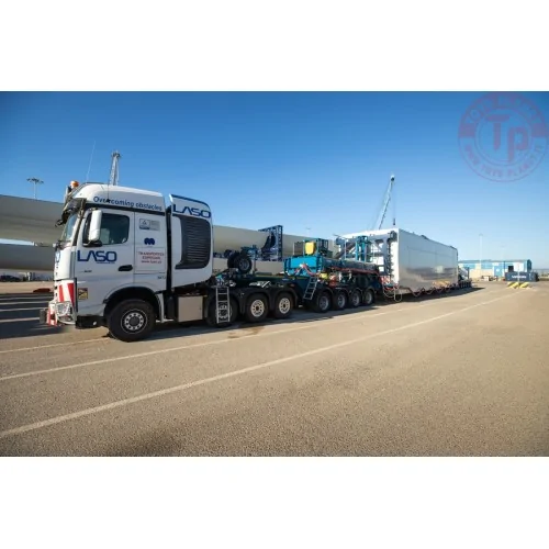 MERCEDES-BENZ AROCS MP4 SLT BIGSPACE 8X4 MEGA WINDMILL TRAILER - 7 AXLE + DOLLY - 4 AXLE LASO WSI 01-4066 WSI MODELS