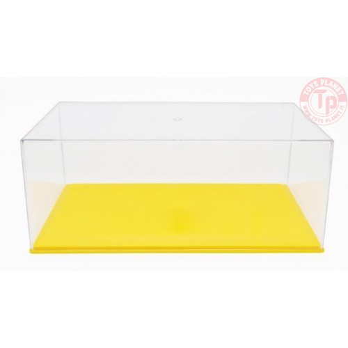 Vetrina Base Plastica Gialla Cm 33,5x17,3x13 per auto 1:18 VT175242 VETRINE