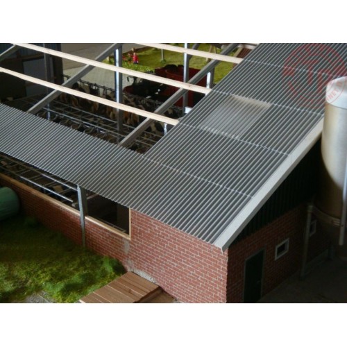 Lamiere ondulate colore grigio 30 pezzi 1:32/1:35 JUWEELA 23259 JUWEELA