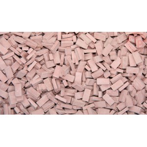 MATTONI rosso medio 2000 pezzi 1:48/1:50 JUWEELA 24024 JUWEELA