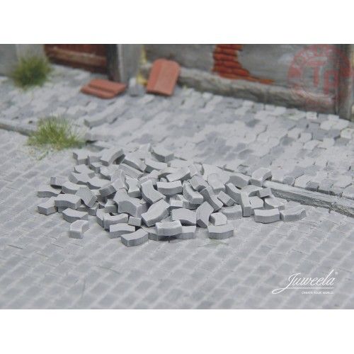 Autobloccanti grigio chiaro 4000 pz 1:48/1:50 JUWEELA 24083 JUWEELA