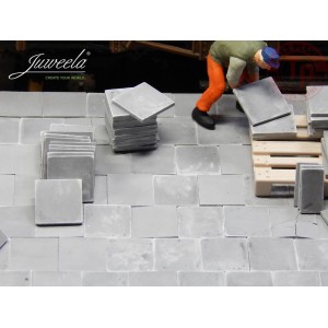 PIASTRELLA IN CEMENTO 50X50 GRIGIO SCURO 420 PEZZI 1:50 JUWEELA 24151 JUWEELA