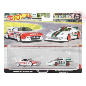 BMW M1 PROCAR-LANCIA STRATOS GROUP 5 1/64 HOT WHEELS HFF30 HOT WHEELS