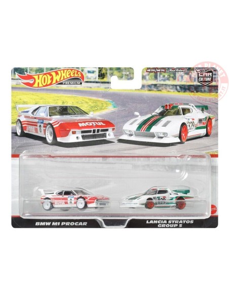 BMW M1 PROCAR-LANCIA STRATOS GROUP 5 1/64 HOT WHEELS HFF30 HOT WHEELS
