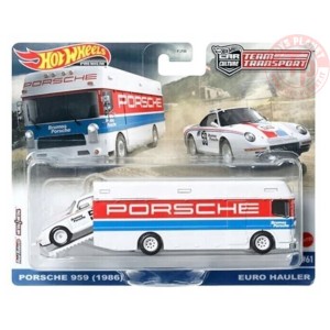 PORSCHE 959 (1986)-EURO HAULER 1/64 HOT WHEELS HKF47 HOT WHEELS