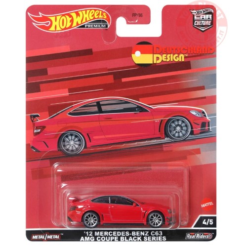 '12 MERCEDES-BENZ C63 AMG COUPE BLACK SERIES 1/64 HOT WHEELS HCJ79 HOT WHEELS
