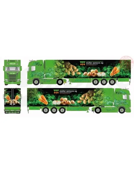 Scania Next Gen S-serie met 3-assige koeloplegger Müller TEKNO 84614 TEKNO Scania Next Gen S-serie met 3-assige koeloplegger Müller TEKNO 84614 TEKNO