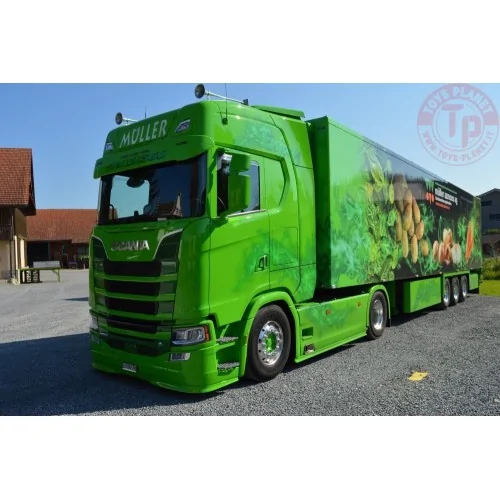 Scania Next Gen S-serie met 3-assige koeloplegger Müller TEKNO 84614 TEKNO
