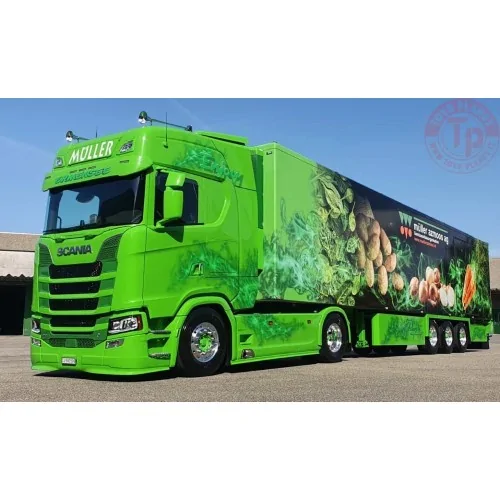 Scania Next Gen S-serie met 3-assige koeloplegger Müller TEKNO 84614 TEKNO