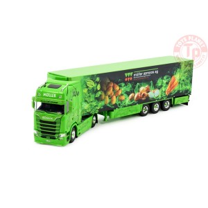 Scania Next Gen S-serie met 3-assige koeloplegger Müller TEKNO 84614 TEKNO