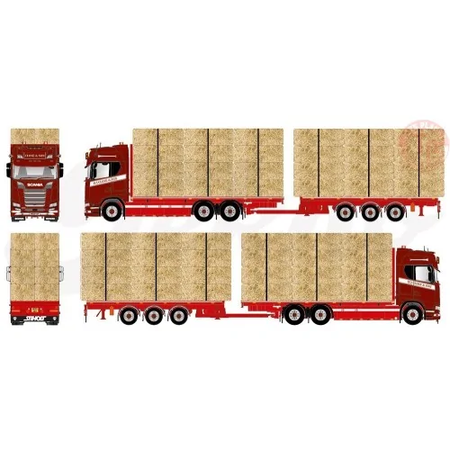 Scania NGS Highline Autotreno Trasporto Fieno Close & Son TEKNO 83068 TEKNO