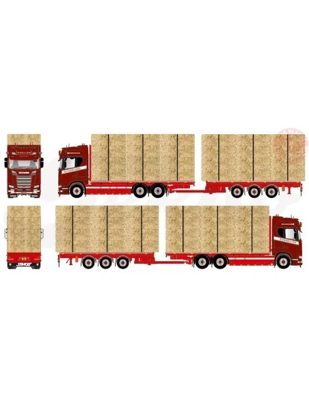Scania NGS Highline Autotreno Trasporto Fieno Close & Son TEKNO 83068 TEKNO Scania NGS Highline Autotreno Trasporto Fieno Close & Son TEKNO 83068 TEKNO