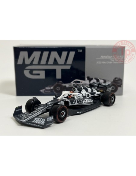 ALPHA TAURI AT03-YUKI TSUNODA 2022 ABU DHABI GRAND PRIX-WHITE/BLUE 1/64 MGT00521-L MINI GT