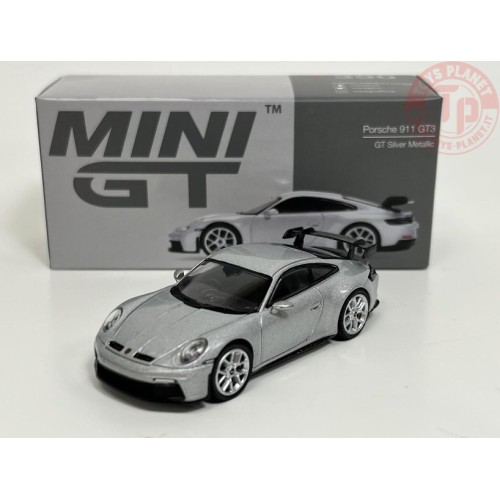 PORSCHE 911 GT3-GT SILVER METALLIC 1/64 MGT00390-R Mini Gt