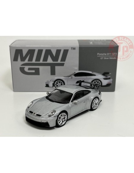 PORSCHE 911 GT3-GT SILVER METALLIC 1/64 MGT00390-R Mini Gt