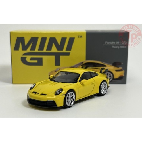 PORSCHE 911 GT3-RACING YELLOW 1/64 MGT00565-L Mini Gt