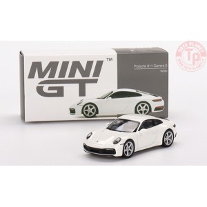PORSCHE 911 CARRERA S-WHITE 1/64 MGT00380-R MINI GT